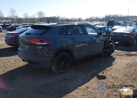 2023 Volkswagen Atlas Cross Sport 3.6L V6 Sel/3.6L V6 Sel R-Line Black z USA, uszkodzony, nr VIN 1V2SE2CAXPC225253
